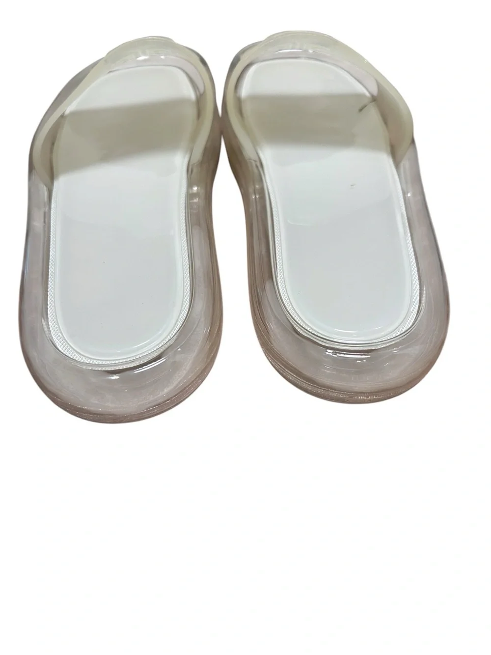 Tory Burch Bubble Jelly Slides ivory size 10 slip on sandals rubber Shopbop